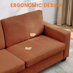 Canapé moderne profond 84 places en velours côtelé moelleux, causeuse nuage, grand canapé beige confortable pour salon, chambre à coucher, appartement