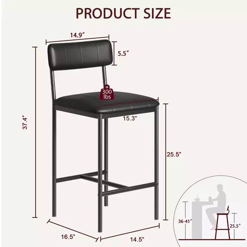 Quatre ensembles de chaises de salle à manger, avec coussins moelleux et dossiers ergonomiques. Pieds robustes en acier, adaptés aux salles à manger et aux cuisines. Couleur noire.