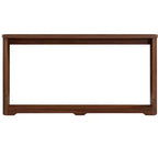 JVNOXK Table d'appoint de rangement texturée ondulée de 70,1 pouces, design en bois étroit, idéale pour être placée derrière les canapés, parfaite pour les entrées. Noyer