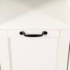 Meuble de rangement VIYET 29.5, panneau de particules blanc + armoire de rangement en MDF avec 1 sac de doublure amovible et étagère ouverte