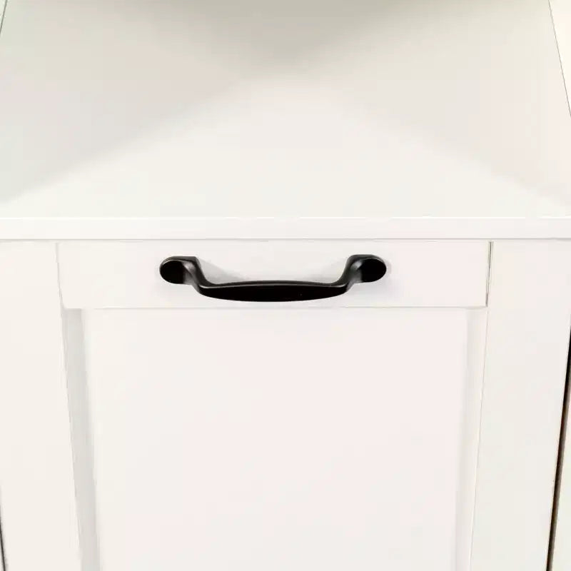 Meuble de rangement VIYET 29.5, panneau de particules blanc + armoire de rangement en MDF avec 1 sac de doublure amovible et étagère ouverte