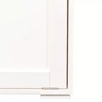 Meuble de rangement VIYET 29.5, panneau de particules blanc + armoire de rangement en MDF avec 1 sac de doublure amovible et étagère ouverte