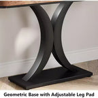 Table console d'entrée industrielle Lantine, table d'appoint compacte pour couloir et petits espaces