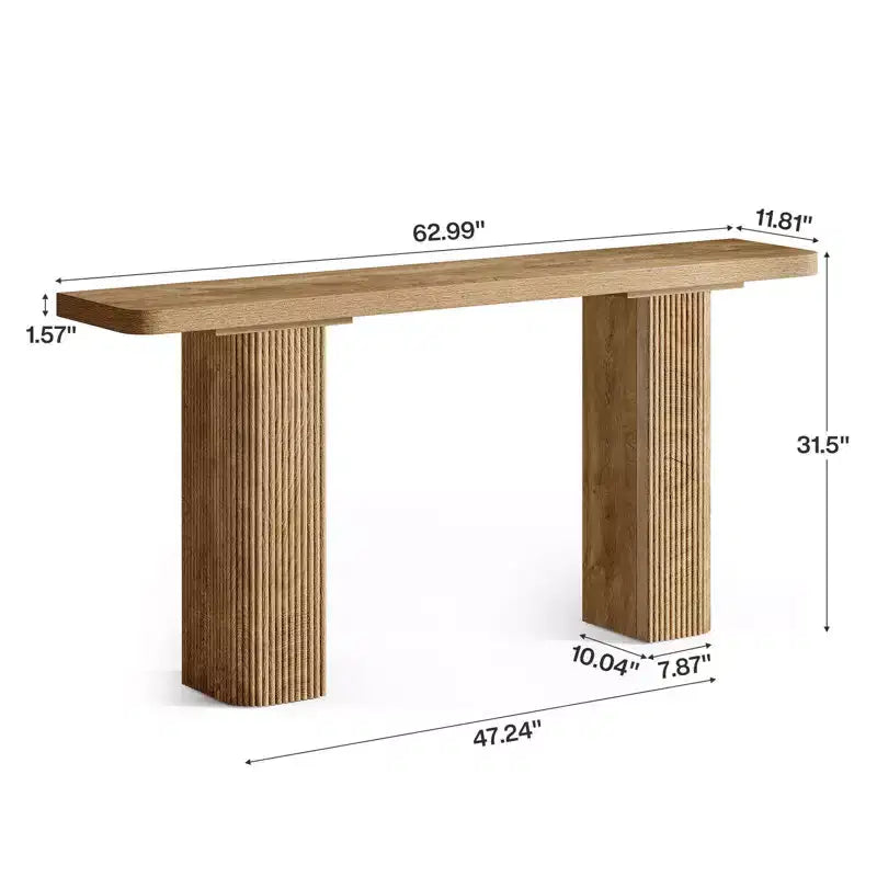 Table console d'entrée Lantine de 160 cm de long