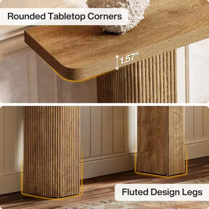 Table console d'entrée Lantine de 160 cm de long