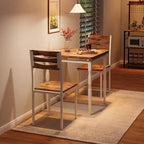 Ensemble table et chaises de salle à manger 2 places, ensemble table et 2 chaises, ensemble table à manger 3 pièces avec pieds de table en spirale pour petits espaces, cuisine, appartement