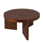 Storied Home Mango Wood Coffee Table, Walnut Finish