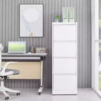 Classeur à 4 tiroirs avec serrure, armoire de classement verticale robuste pour bureau à domicile, armoire de rangement pour fichiers de format Lettre/Légal/A4/F4