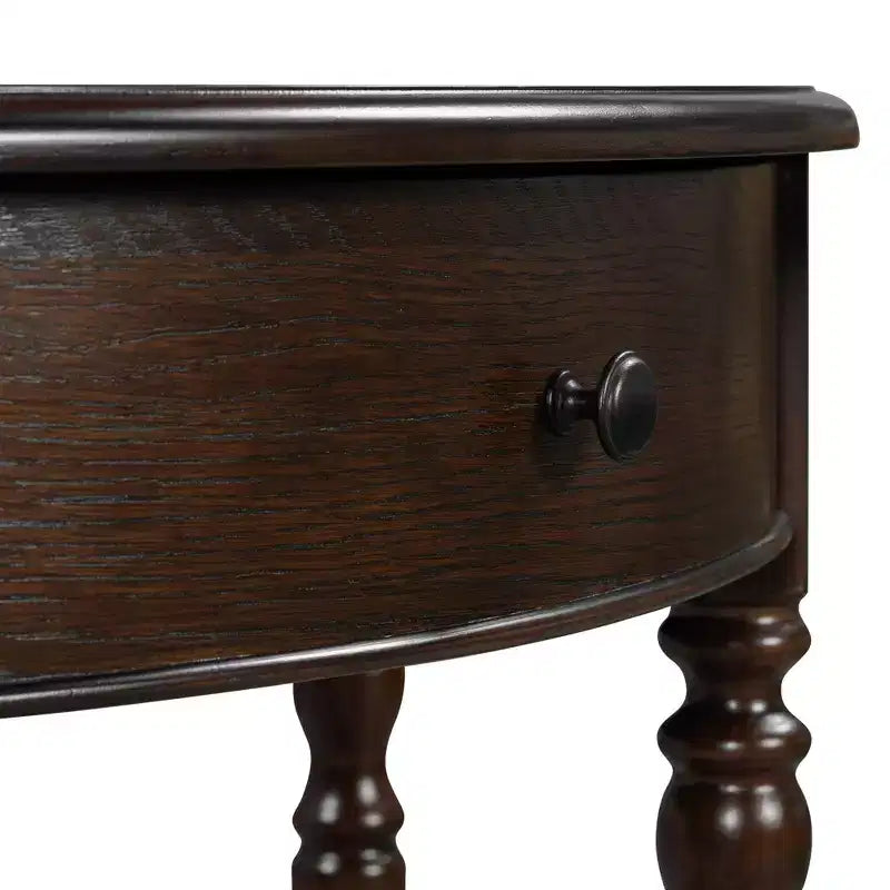 Console d'entrée Polibi Farmhouse Crescent avec tiroir et étagère