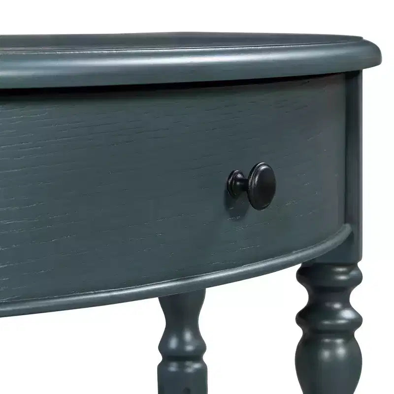 Console d'entrée Polibi Farmhouse Crescent avec tiroir et étagère