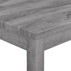 Ensemble de table de bar industrielle 4 pièces sumyeg avec prise électrique, gris