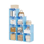 Meuble de rangement à casiers, étagères de rangement pour placard à 9 casiers, étagères de rangement pour vêtements empilables à monter soi-même, pour chambre, salon, bureau