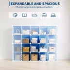 Meuble de rangement à casiers, étagères de rangement pour placard à 9 casiers, étagères de rangement pour vêtements empilables à monter soi-même, pour chambre, salon, bureau