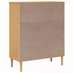 vidaXL SENJA Buffet haut de rangement armoire latérale aspect rotin en pin massif