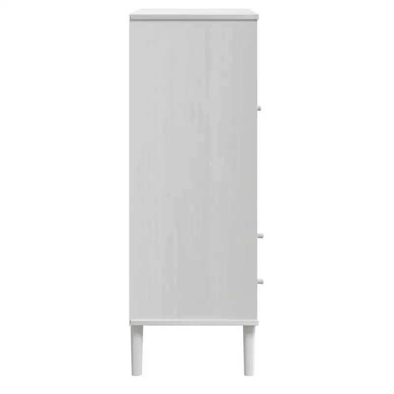 vidaXL SENJA Buffet haut de rangement armoire latérale aspect rotin en pin massif