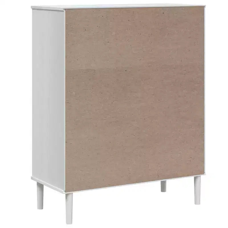 vidaXL SENJA Buffet haut de rangement armoire latérale aspect rotin en pin massif