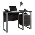 TUYOHW 45 Office Desk,Computer Desk with 2 Storage Drawer and 1 Open Shelf,Metal Frame,Modern Writing Desk for Home Office,Study,Bedroom,Black