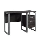 TUYOHW 45 Bureau, bureau d'ordinateur avec 2 tiroirs de rangement et 1 étagère ouverte, cadre en métal, bureau d'écriture moderne pour bureau à domicile, étude, chambre, noir