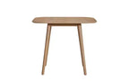 Table de cuisine en bois massif TUYOHW pour 2 à 4 personnes, table à manger carrée de 89 cm avec pieds évasés coniques, table minimaliste pour salon, appartement, petits espaces