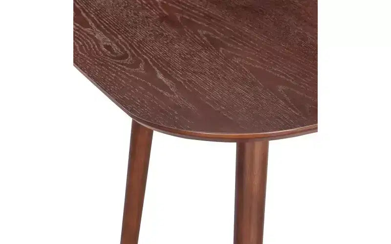 Table de cuisine en bois massif TUYOHW pour 2 à 4 personnes, table à manger carrée de 89 cm avec pieds évasés coniques, table minimaliste pour salon, appartement, petits espaces