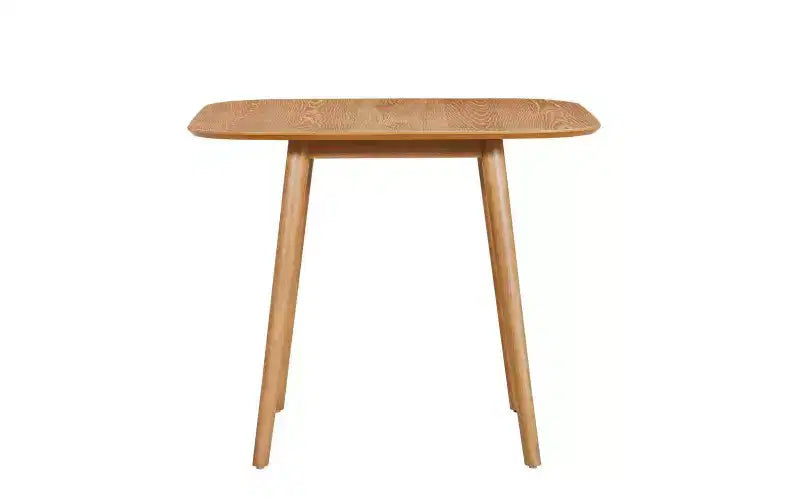 Table de cuisine en bois massif TUYOHW pour 2 à 4 personnes, table à manger carrée de 89 cm avec pieds évasés coniques, table minimaliste pour salon, appartement, petits espaces