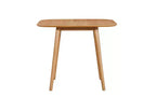 Table de cuisine en bois massif TUYOHW pour 2 à 4 personnes, table à manger carrée de 89 cm avec pieds évasés coniques, table minimaliste pour salon, appartement, petits espaces