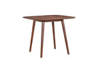 TUYOHW Solid Wood Kitchen Table for 2-4,35 Square Dining Table with Tapered Splayed Legs,Minimalist Table for Living Room,Apartment,Small Space