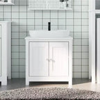 vidaXL Meuble sous-vasque BERG pour salle de bain Armoire de toilette en pin massif