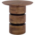 Zorro Round Accent Table - ACC3254 - Walnut - Safavieh