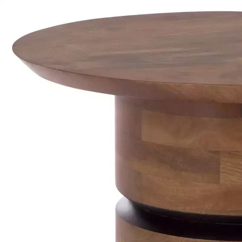 Table d'appoint ronde Zorro - ACC3254 - Noyer - Safavieh