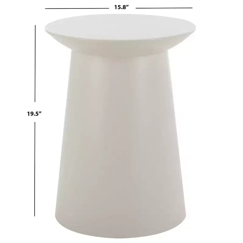 Table d'appoint ronde Rivia - ACC4613 - Gris chaud - Safavieh
