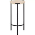 Abama Marble Side Table - ACC5516 - Ivory/Black - Safavieh