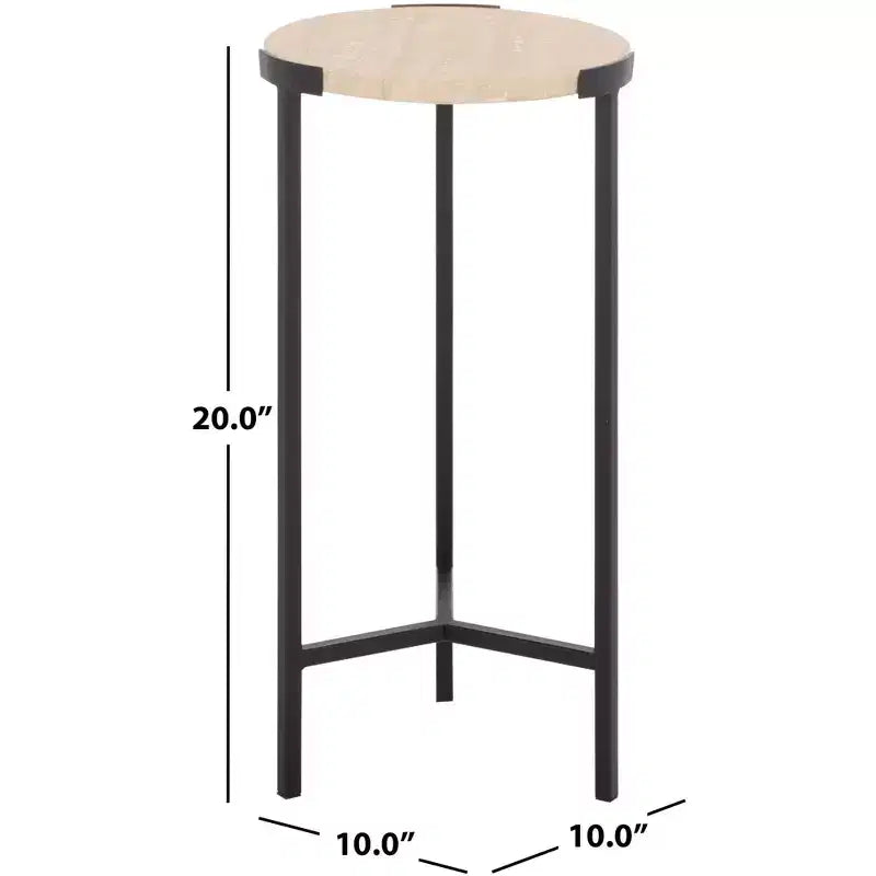 Table d'appoint Abama Marble - ACC5516 - Ivoire/Noir - Safavieh