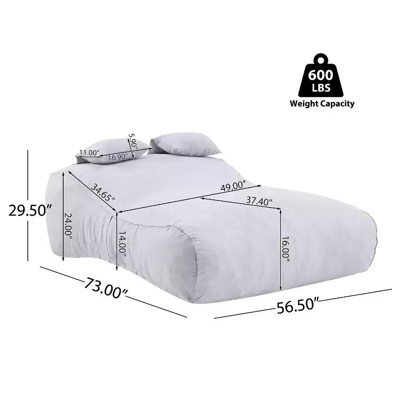 Lit de repos gonflable d'extérieur moderne Christopher Knight Home Zhi
