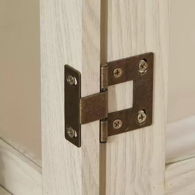 Vitrine illuminée VIYET 44, Présentoir en MDF blanc et verre avec portes en verre trempé et étagères réglables (Fond miroir, Ampoule incluse)