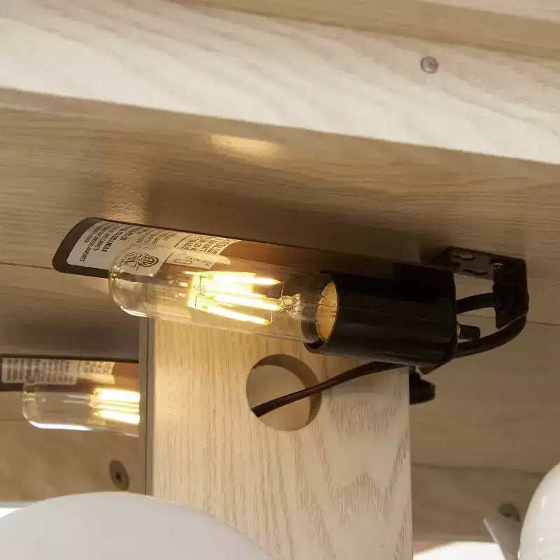 Vitrine illuminée VIYET 44, Présentoir en MDF blanc et verre avec portes en verre trempé et étagères réglables (Fond miroir, Ampoule incluse)