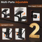 GustoWave Banc de Musculation Réglable, Banc de Développé Couché Multifonction Pliable avec Pupitre à Biceps, Développeur de Jambes et Poulie Haute Latissimus