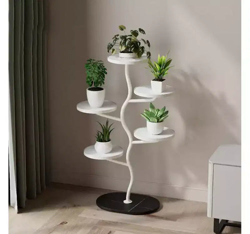 1 Set Multi-Layer Plant Stand, Iron Art, Indoor Outdoor Flower Pot Rack,