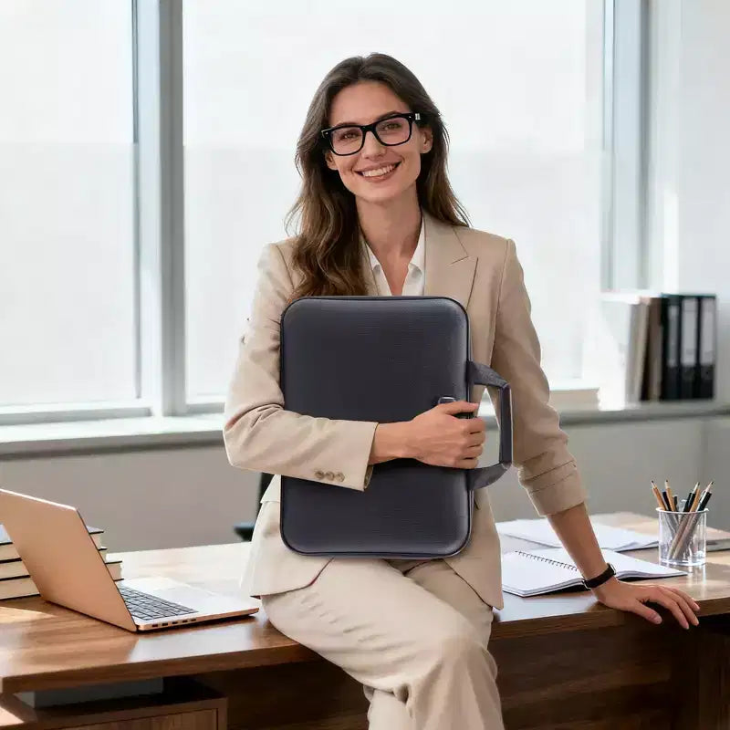 Boîte à documents ignifuge avec serrure, coffre-fort étanche et ignifuge pour documents, mallette de rangement portable pour documents importants