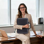 Boîte à documents ignifuge avec serrure, coffre-fort étanche et ignifuge pour documents, mallette de rangement portable pour documents importants