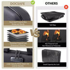 Boîte à documents ignifuge avec serrure, coffre-fort étanche et ignifuge pour documents, mallette de rangement portable pour documents importants