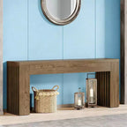 Console, Table de canapé en bois derrière le canapé, Table de couloir
