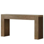 Console, Table de canapé en bois derrière le canapé, Table de couloir