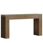 Console, Table de canapé en bois derrière le canapé, Table de couloir