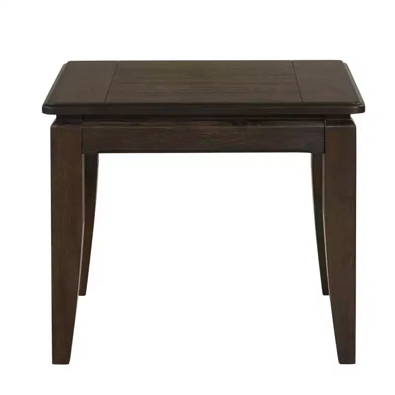 Table d'appoint rectangulaire rustique en bois GDFStudio avec pieds fuselés