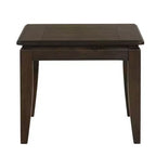 Table d'appoint rectangulaire rustique en bois GDFStudio avec pieds fuselés