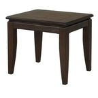 Table d'appoint rectangulaire rustique en bois GDFStudio avec pieds fuselés