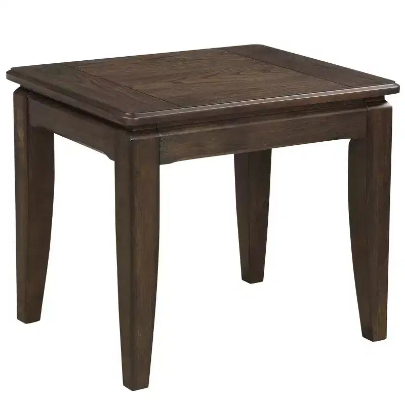Table d'appoint rectangulaire rustique en bois GDFStudio avec pieds fuselés