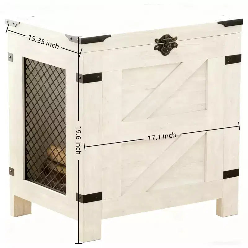 Petite table d'appoint pour espaces restreints, Table d'appoint relevable, Table de chevet rustique avec armoire de rangement et serrure