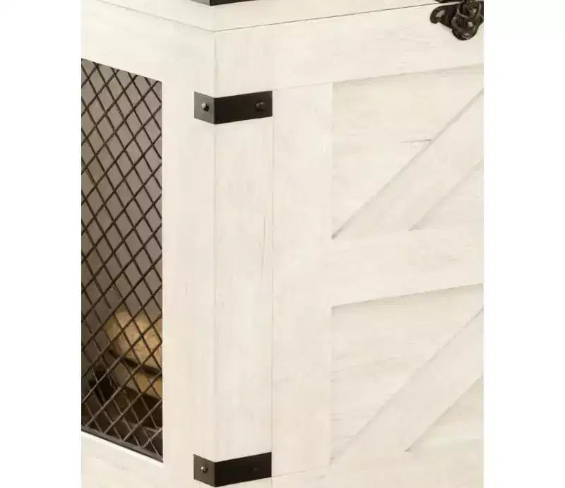 Petite table d'appoint pour espaces restreints, Table d'appoint relevable, Table de chevet rustique avec armoire de rangement et serrure